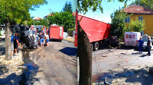 Касапница в Айтос - 1 загинал, 6 ранени, 11 потрошени коли