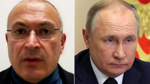 Критикът на Кремъл Михаил Ходорковски: Путин трябва да бъде победен в Украйна, иначе ще нападне НАТО