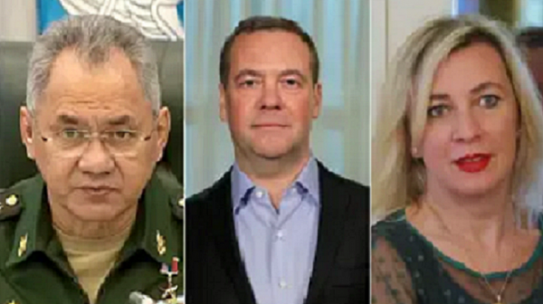Украинските служби обявиха Шойгу, Медведев и Захарова за издирване