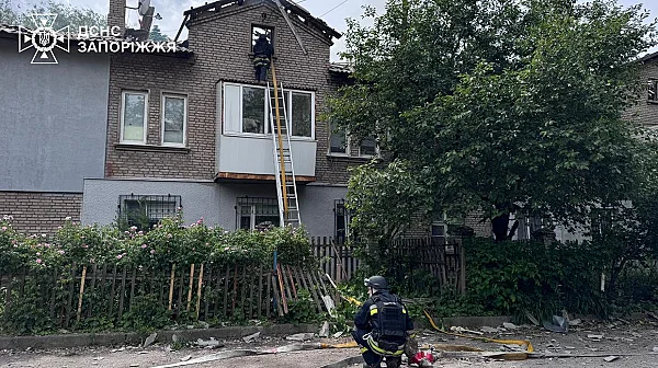 Руски двоен удар в Запорожие – дронове атакуваха спасители, има загинал и ранени