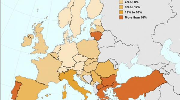 България на дъното на класация на ”Евростат” - 34% живеят в студени домове