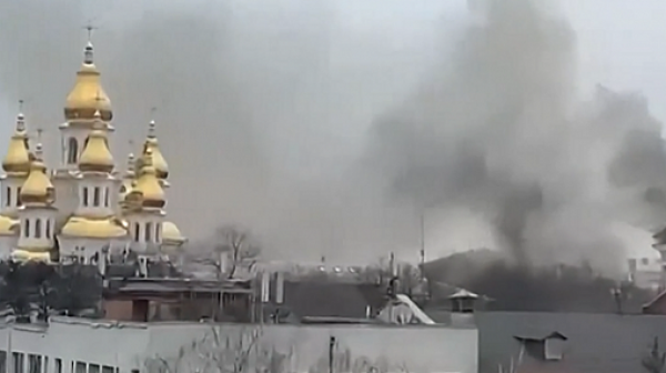Мощна експлозия в Киев по време на посещението на испанския премиер