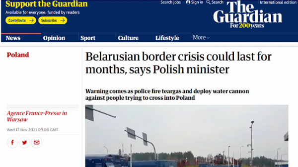 Напрежението по границата между Полша и Беларус може да трае месеци