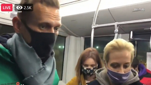 Навални бе арестуван на 