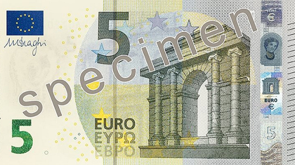На еврото от общо 51 букви, 11 или 22% са на Кирилица