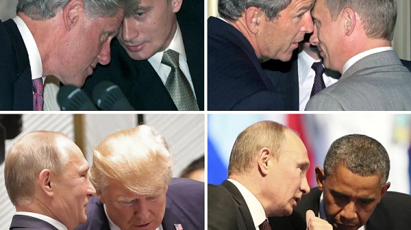 От Клинтън през Байдън до Тръмп: Срещите на Путин с американски президенти