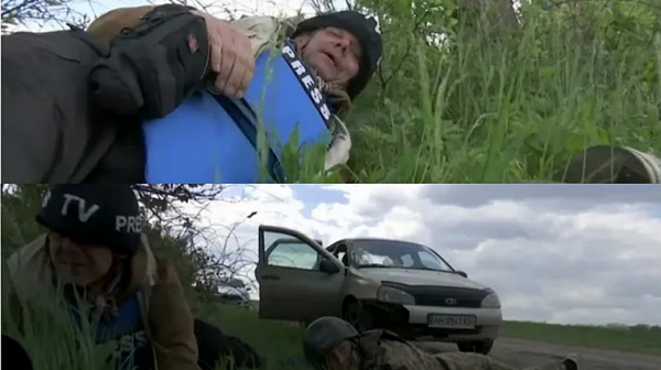 Журналисти от Германия и Естония попаднаха под обстрел в Донбас