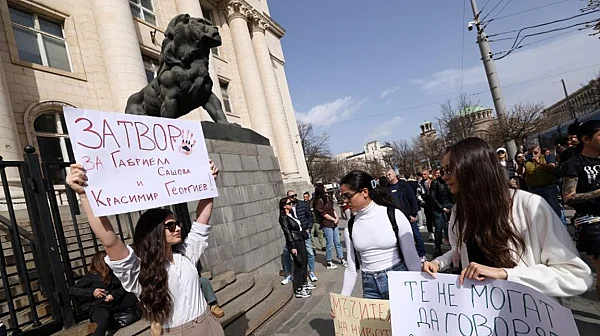 Протест за ефективни присъди срещу мъчителите на животни Габриела и Красимир