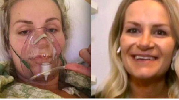 Жена с COVID-19 роди в кома и след месец видя бебето си