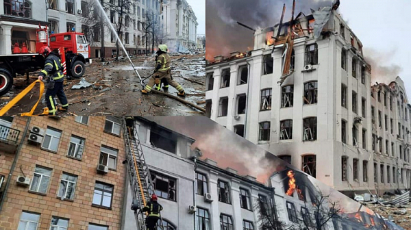 Най-малко 8 души са загинали след бомбардировки в Харков през последните 24 часа