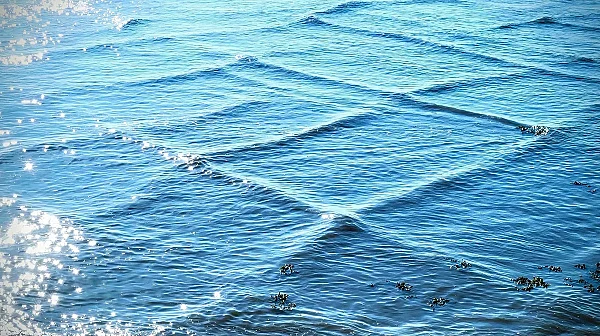 „Бъг в матрицата“: Редки и много опасни квадратни вълни в езерото Мичиган