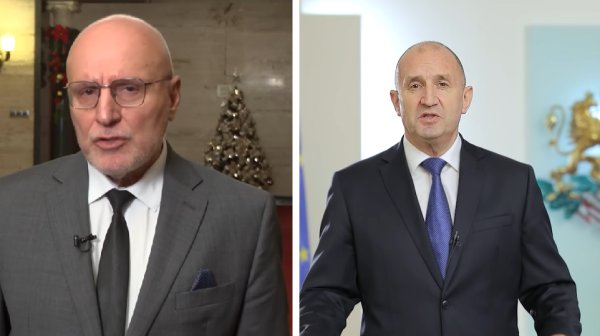 Две речи за еврото, две Българии: Aплодисменти за Радев от БНБ, освирквания за президента