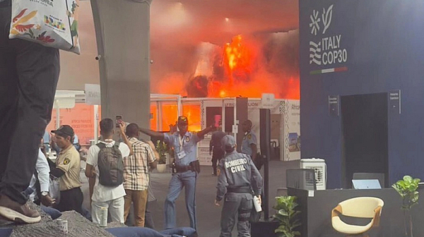 Пожар прекъсна климатичната конференция в Бразилия