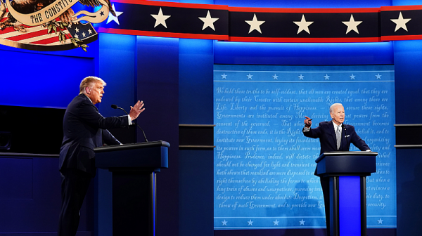 Над 73 милиона зрители са гледали дебата между Тръмп и Байдън, сменят правилата на двубоя