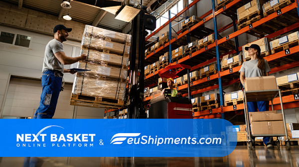NEXT BASKET обявява стратегическо сътрудничество за фулфилмънт и доставки с логистичната компания euShipments