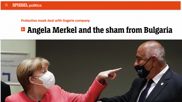 Германският “Шпигел” замеси Борисов и Меркел в схема с предпазни маски
