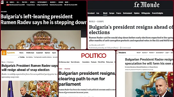 Коментари от западни медии за оставката на Румен Радев и изявлението му