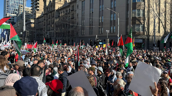 Масови протести в Австралия в подкрепа на палестинците