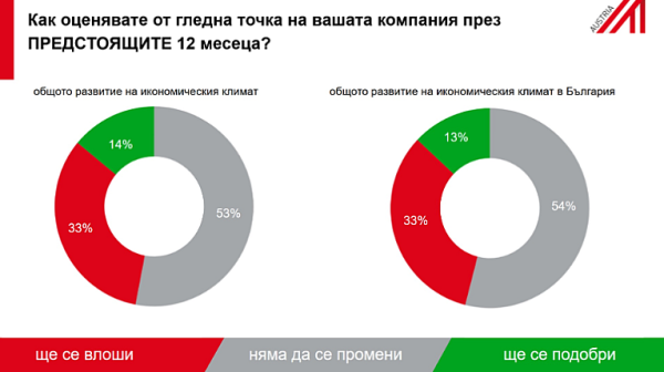 Всяка трета австрийска фирма очаква влошаване на бизнес климата в България